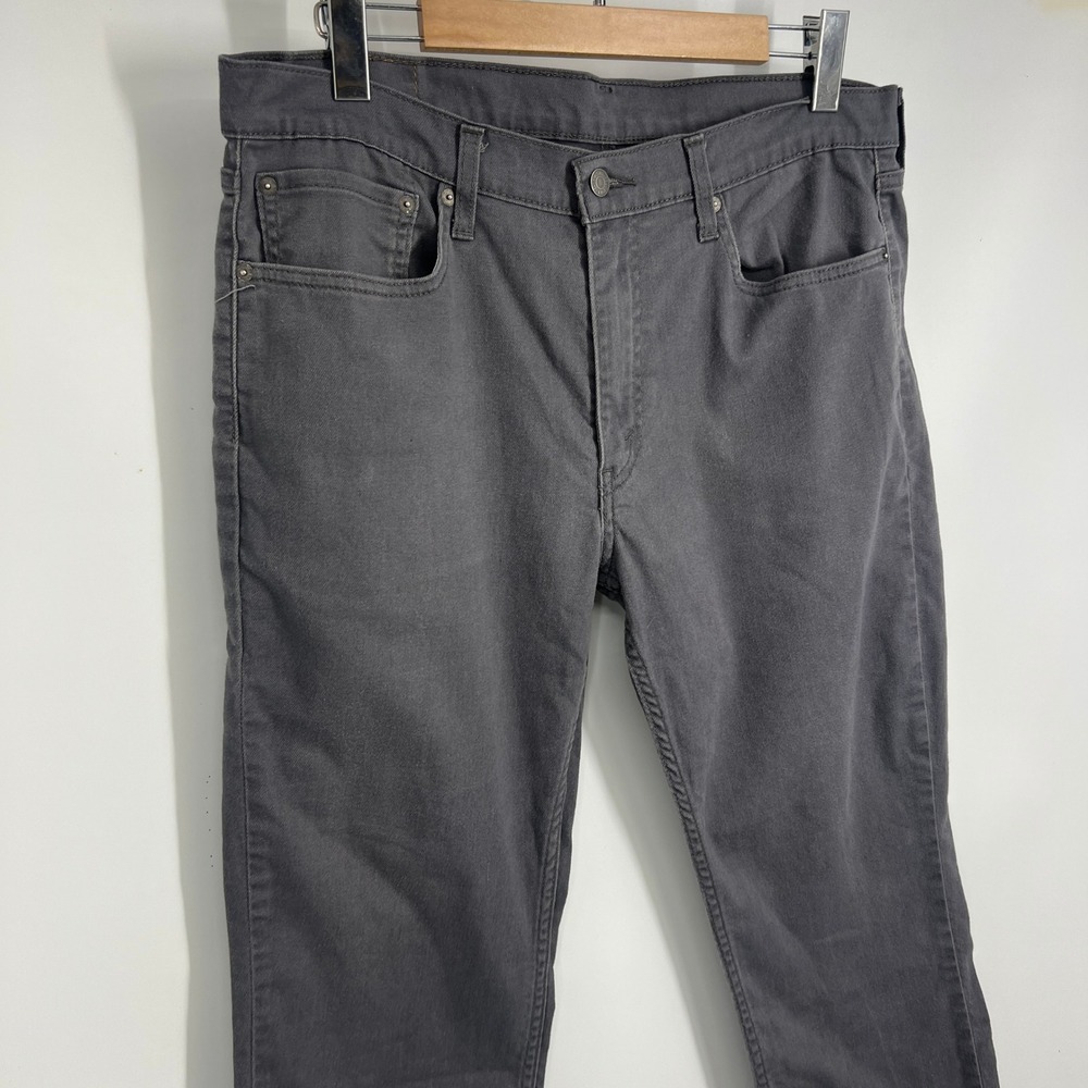 Levis 511 Slim Fit Charcoal Gray Stretch Pants Mens 36x32 04511-3399 - Picture 3 of 9